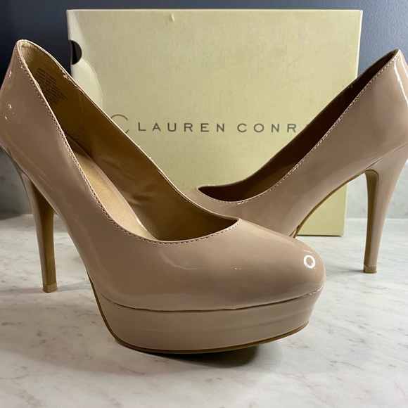LC Lauren Conrad Shoes - Lauren Conrad platform heels nude/beige size 10